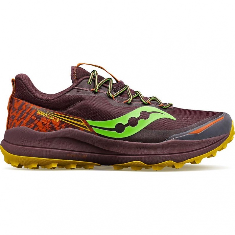 Saucony Xodus Ultra 2 Men\'s Trail Running Shoes Burgundy | CANADA UJPKYCD